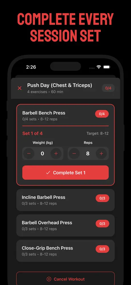 Workout Tracker & Fit: SLYCED screenshot 4